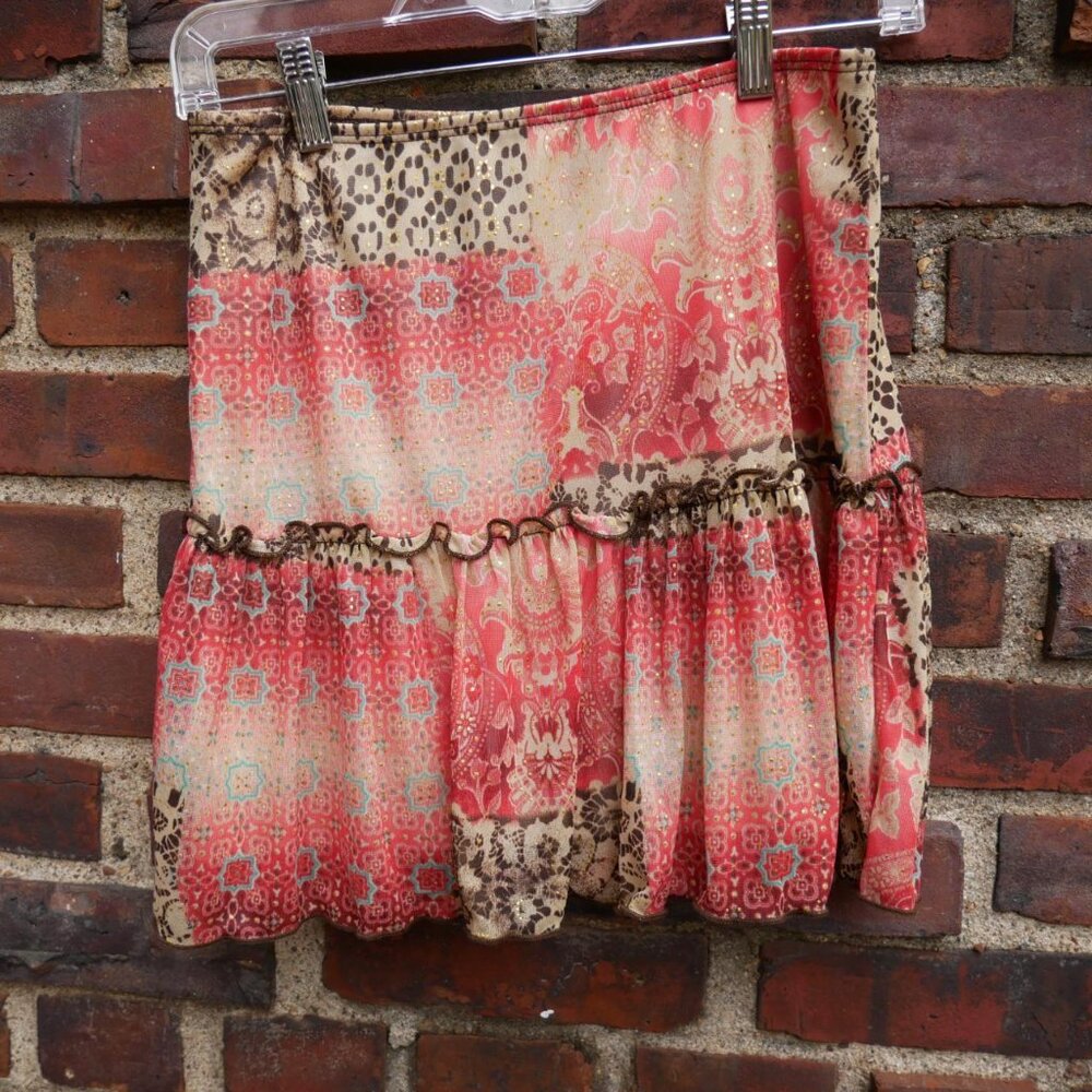 Vintage y2k mesh mini skirt